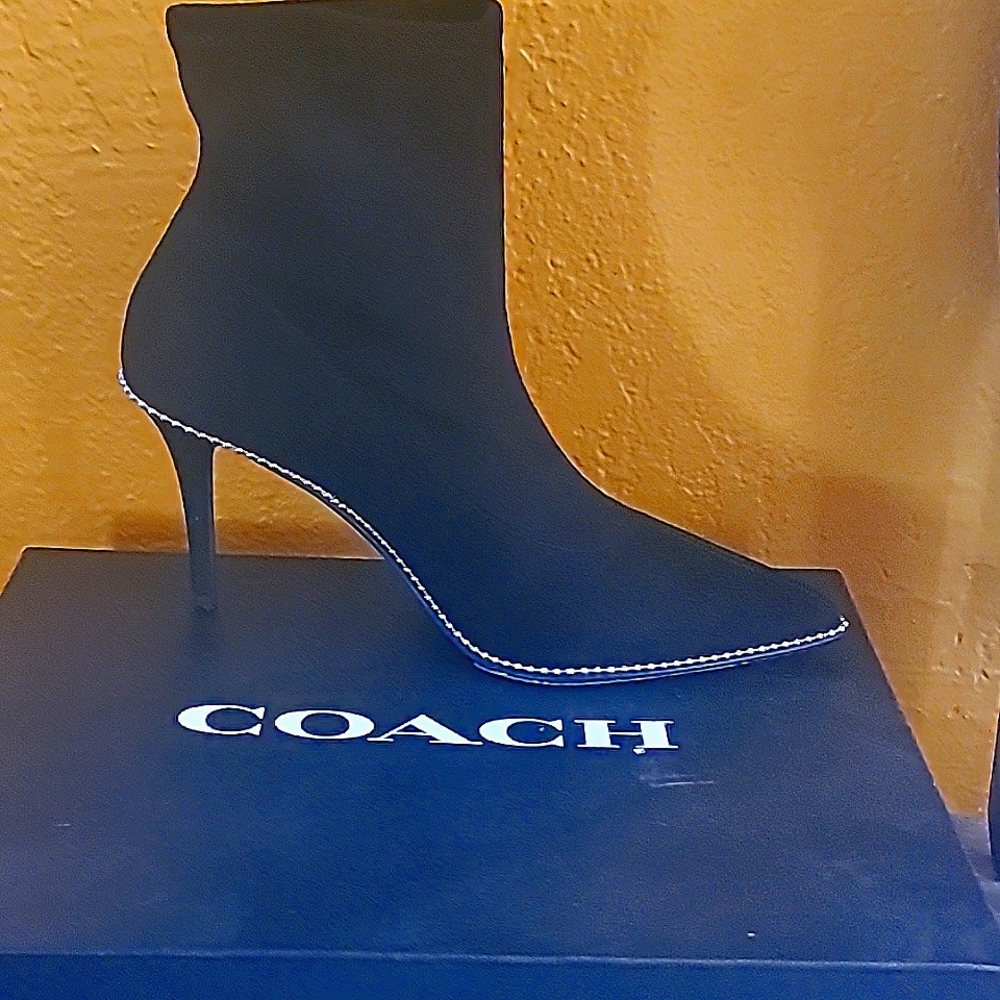 Coach suede booties